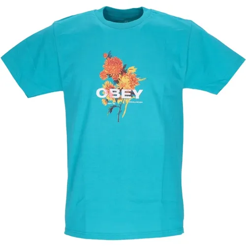 T-Shirts, male, , Size: XL Classic Tee Bouquet T-shirt - Obey - Modalova