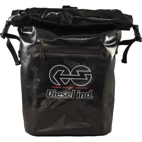 Stylish Backpack with PVC and Polyester , male, Sizes: ONE SIZE - Diesel - Modalova