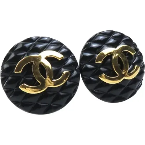 Pre-owned Jewellery, female, , Size: ONE SIZE Pre-owned Plastic earrings - Chanel Vintage - Modalova