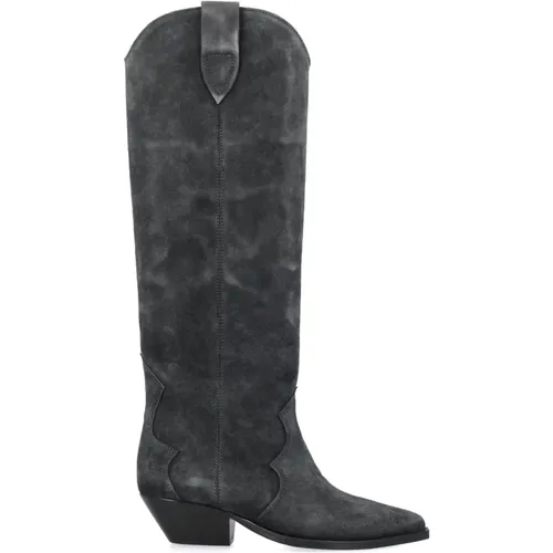 Suede Cowboy Boots , female, Sizes: 3 UK - Isabel marant - Modalova