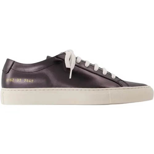 Sneakers, female, , Size: 6 US Leather Shiny Sneakers - Common Projects - Modalova