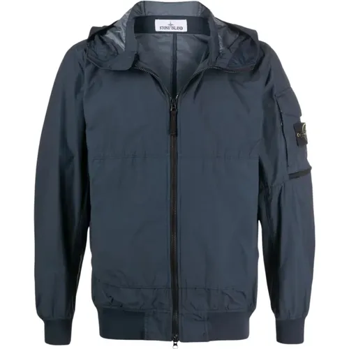 Stylish Wafen Zip Up Jacket , male, Sizes: S - Stone Island - Modalova