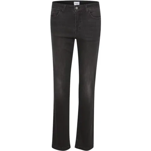 Dark Grey Denim Regular Jeans , female, Sizes: W31 - Saint Tropez - Modalova