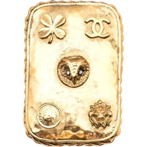 Pre-owned Metal brooches , female, Sizes: ONE SIZE - Chanel Vintage - Modalova