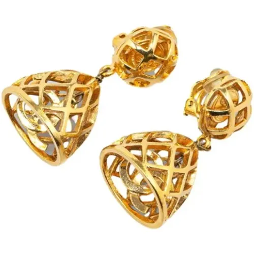 Pre-owned Jewellery, female, , Size: ONE SIZE Pre-owned Metal earrings - Chanel Vintage - Modalova