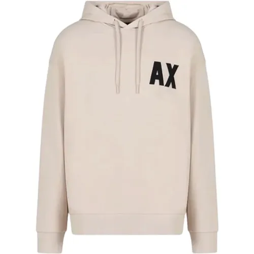 Men39 Sweatshirt with AX Embroidery , male, Sizes: M, XL, S, XS - Armani Exchange - Modalova