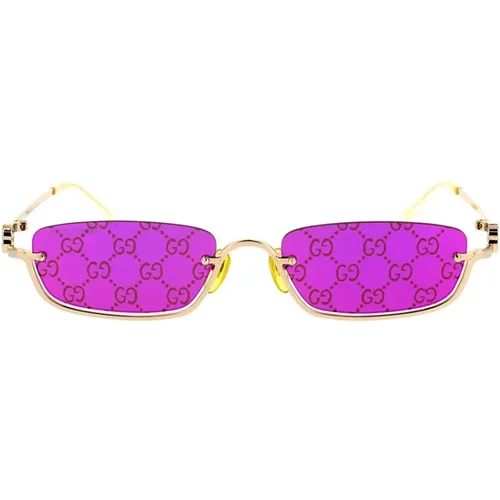 Vintage-Inspired Urban Sunglasses , female, Sizes: 55 MM - Gucci - Modalova