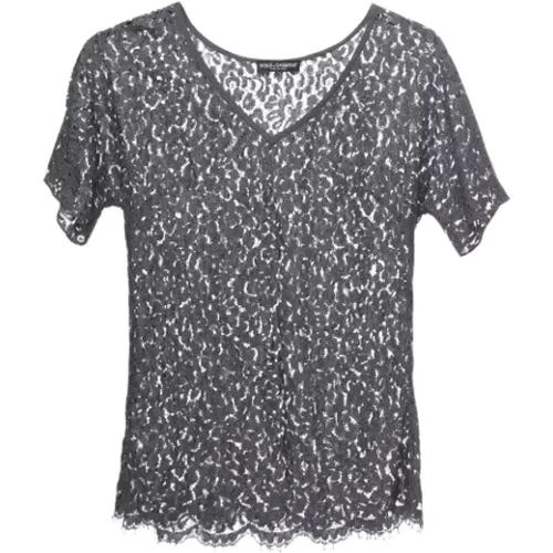 Pre-owned Tops, female, , Size: S Pre-owned Lace tops - Dolce & Gabbana Pre-owned - Modalova