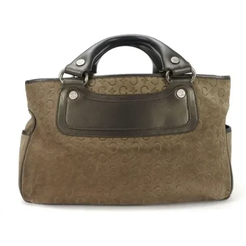 Pre-owned Handbags, female, , Size: ONE SIZE Pre-owned Suede celine-bags - Celine Vintage - Modalova