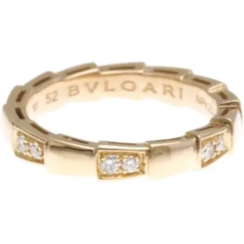 Pre-owned Jewellery, unisex, , Size: ONE SIZE Pre-owned Rose Gold rings - Bvlgari Vintage - Modalova