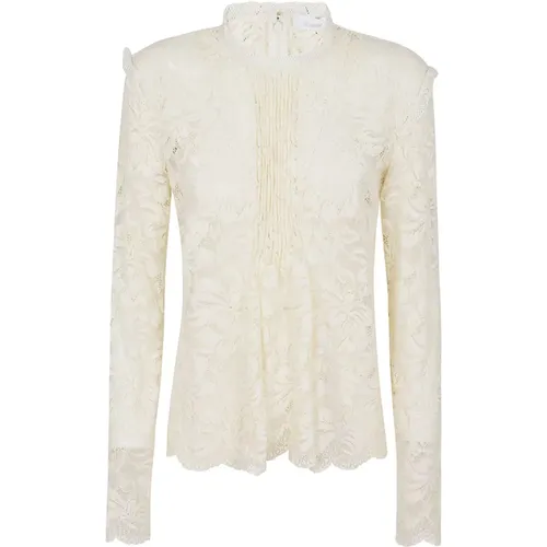 Blouses, female, , Size: M Ivory Top for Women - Paco Rabanne - Modalova