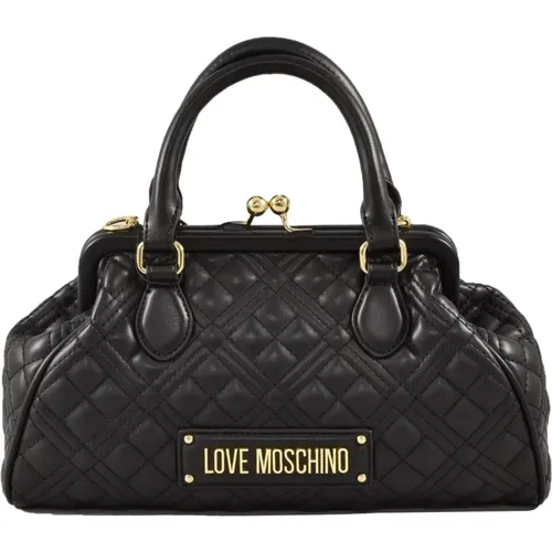 Handbags, female, , Size: ONE SIZE Stylish PU Shoulder Bag - Love Moschino - Modalova