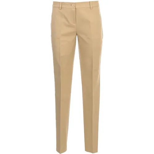 Chinos, female, , Size: M Classic Slim Fit Trousers - Michael Kors - Modalova