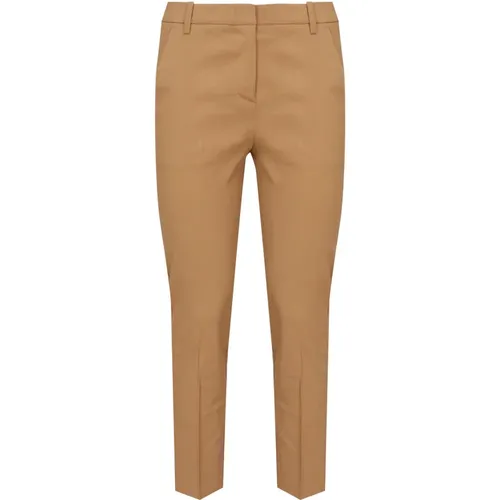 Slim-fit Trousers, female, , Size: S Walnut Slim Fit Trousers - pinko - Modalova