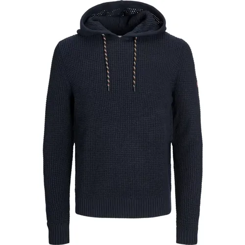 Herren Hoodie Strickpullover , Herren, Größe: L - jack & jones - Modalova