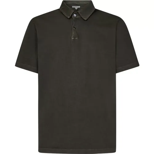 Suede Jersey Polo Shirt , male, Sizes: S - James Perse - Modalova