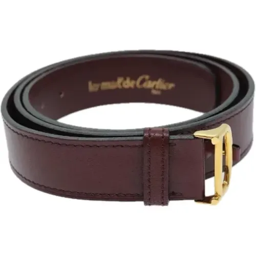 Pre-owned Leather belts , female, Sizes: ONE SIZE - Cartier Vintage - Modalova