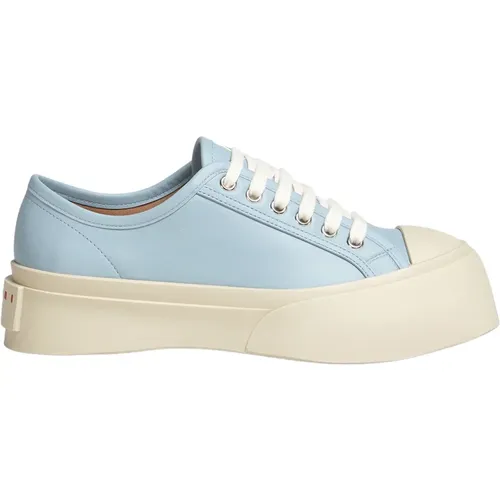 Luxuriöse Low-Top Schnürsneaker , Damen, Größe: 36 EU - Marni - Modalova