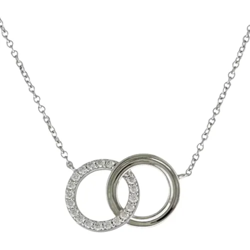 Pre-owned Jewellery, female, , Size: ONE SIZE Pre-owned White Gold necklaces - Tiffany & Co. Pre-owned - Modalova