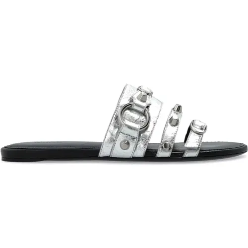 Sliders, female, , Size: 10 US "City" flip-flops - Balenciaga - Modalova