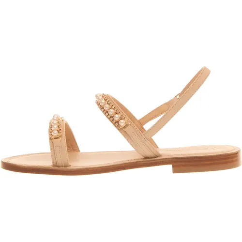 Suede Double Strap Sandals , female, Sizes: 3 UK, 8 UK, 6 UK, 7 UK, 5 UK, 4 UK - Paola Fiorenza - Modalova