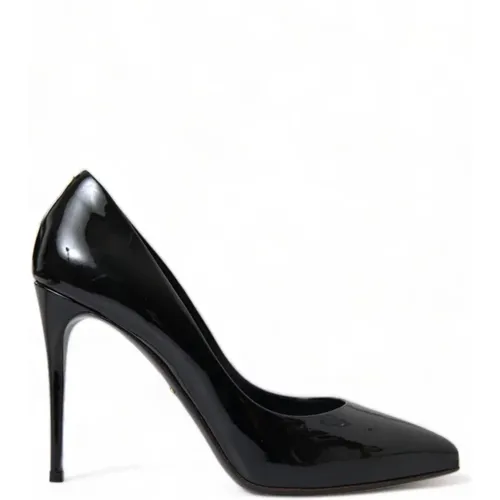 Patent Leather Stiletto Pumps , female, Sizes: 3 UK - Dolce & Gabbana - Modalova