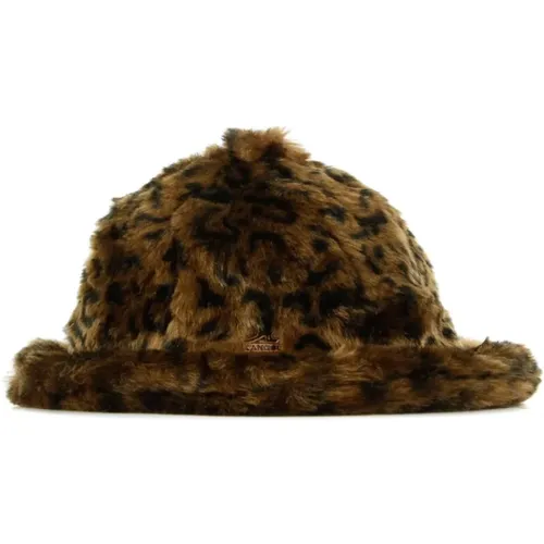 Hats, male, , Size: XL Casual Faux Fur Leopard Bucket Hat - Kangol - Modalova