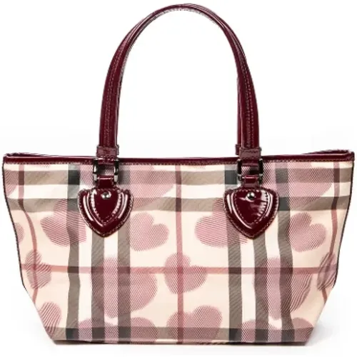 Pre-owned Tote Bags, female, , Size: ONE SIZE Pre-owned Coated canvas totes - Burberry Vintage - Modalova