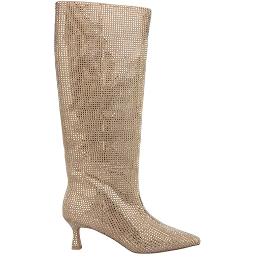 Glitter mini heel boot , female, Sizes: 5 UK, 7 UK, 4 UK, 6 UK, 3 UK, 8 UK - Alma en Pena - Modalova