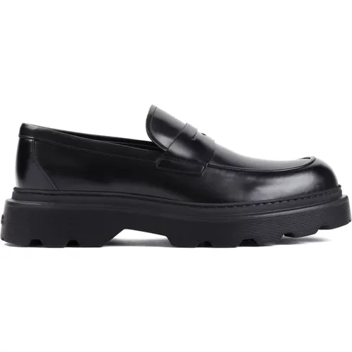 Leather Loafers Stylish Design , male, Sizes: 7 1/2 UK, 6 1/2 UK, 8 1/2 UK, 8 UK, 6 UK, 9 UK, 5 1/2 UK, 5 UK, 7 UK - TOD'S - Modalova