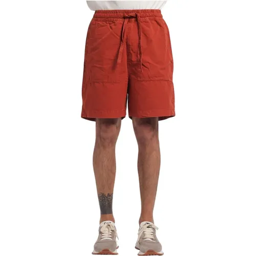 Casual Shorts, male, , Size: S Eco-friendly Bermuda shorts with drawstring waist - President's - Modalova