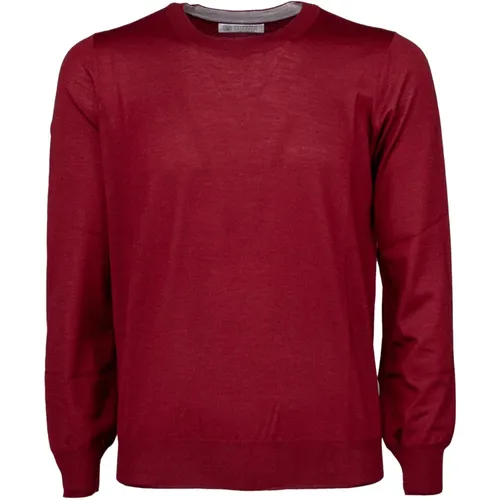 Light Wool and Cashmere Crewneck Sweater , male, Sizes: M - BRUNELLO CUCINELLI - Modalova