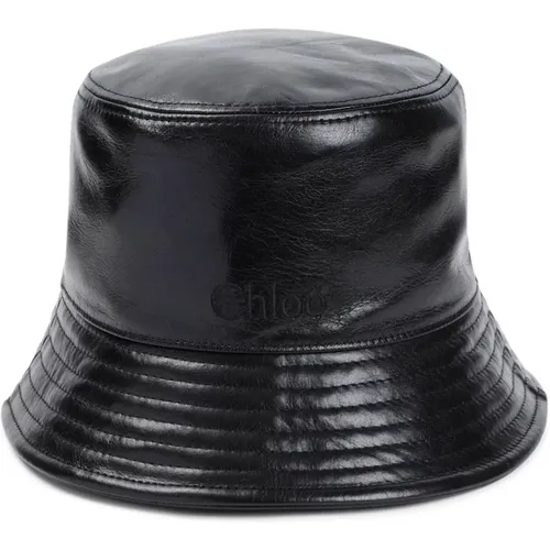 Schwarzer Bucket Hat Aw24 , Damen, Größe: S - Chloé - Modalova