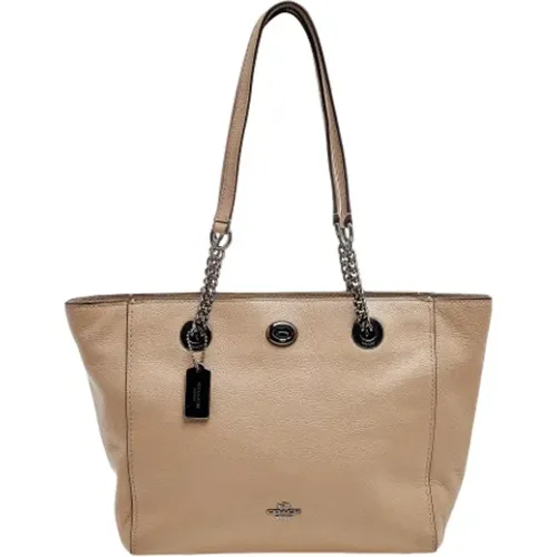 Pre-owned Tote Bags, female, , Size: ONE SIZE Pre-owned Leather totes - Coach Pre-owned - Modalova