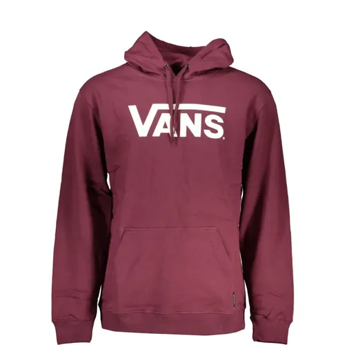 Hoodies, male, , Size: S Hoodie with Central Pocket and Print - Vans - Modalova