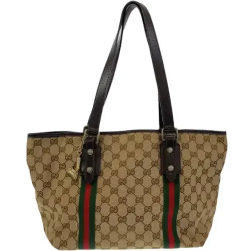 Pre-owned Tote Bags, female, , Size: ONE SIZE Pre-owned Canvas gucci-bags - Gucci Vintage - Modalova