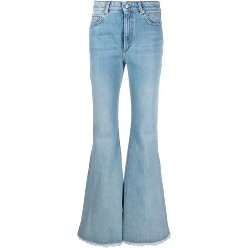 Blaue Jeans mit weitem Bein für Frauen , Damen, Größe: W29 - Max Mara - Modalova