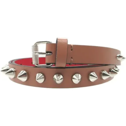 Pre-owned Belts, female, , Size: ONE SIZE Pre-owned Leather belts - Christian Louboutin Pre-owned - Modalova