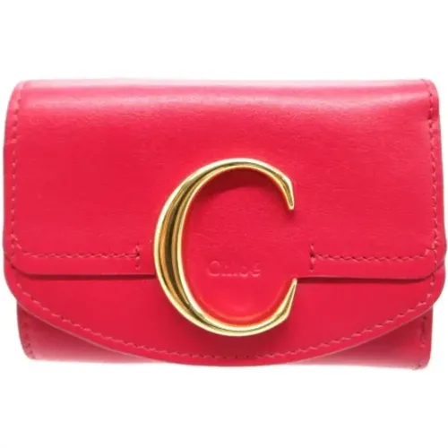 Pre-owned Leather wallets , female, Sizes: ONE SIZE - Chloé Pre-owned - Modalova