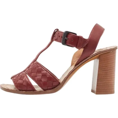 Pre-owned Sandals, female, , Size: 7 US Pre-owned Leather sandals - Bottega Veneta Vintage - Modalova