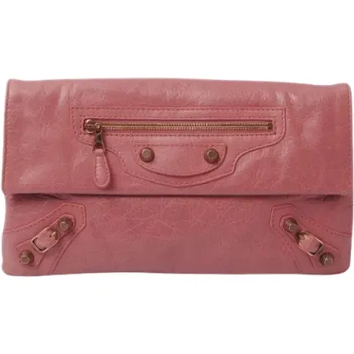 Pre-owned Clutches, female, , Size: ONE SIZE Pre-owned Leather clutches - Balenciaga Vintage - Modalova