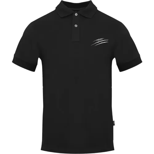 Button-Fastening Solid Cotton Polo Shirt , male, Sizes: XL, S, M, 2XL, L - Plein Sport - Modalova