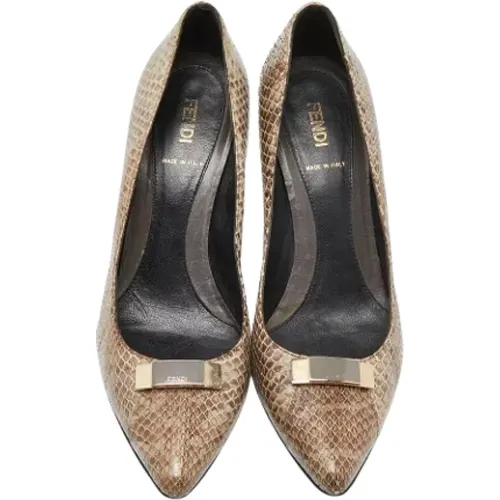 Pre-owned Fabric heels , female, Sizes: 6 1/2 UK - Fendi Vintage - Modalova