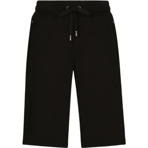 Casual Shorts, male, , Size: L Cotton Jersey Sweat Shorts - Dolce & Gabbana - Modalova