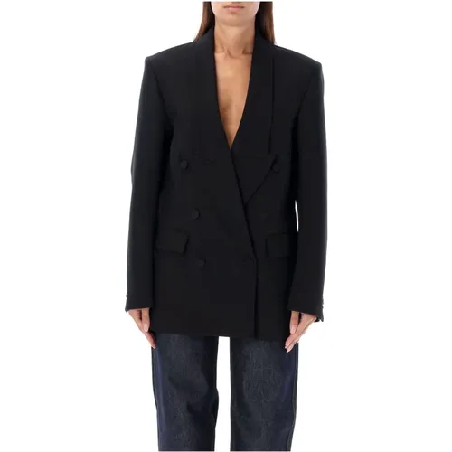 Blazers, female, , Size: S Double Breasted Tailored Blazer - Coperni - Modalova