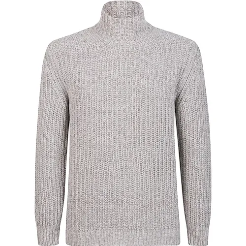 Turtlenecks, male, , Size: S High Neck Wool Sweater - Eleventy - Modalova