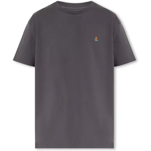 T-Shirt mit Logo , Herren, Größe: 2XL - Vivienne Westwood - Modalova