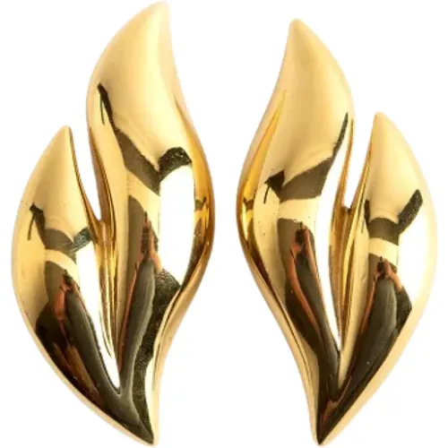 Pre-owned Jewellery, female, , Size: ONE SIZE Pre-owned Gold Metal Earrings - Givenchy Pre-owned - Modalova