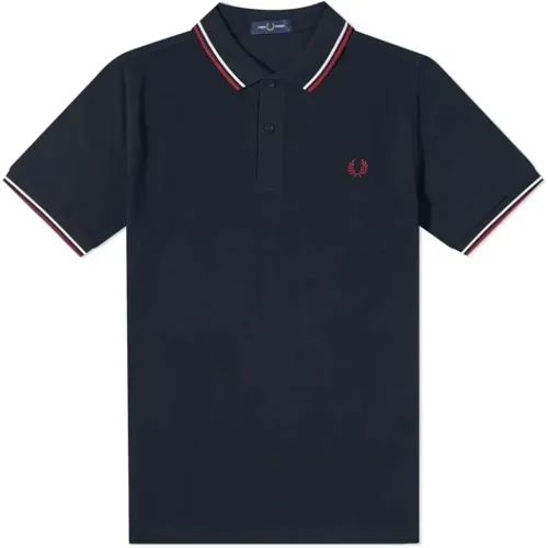 Slim Fit Twin Tipped Polo , Herren, Größe: L - Fred Perry - Modalova