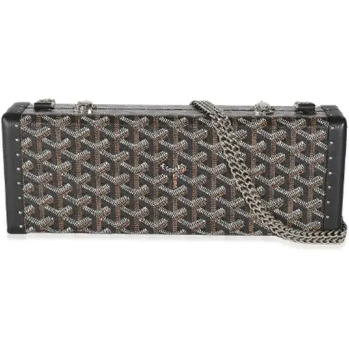 Pre-owned Clutches, female, , Size: ONE SIZE Pre-owned Canvas clutches - Goyard Vintage - Modalova